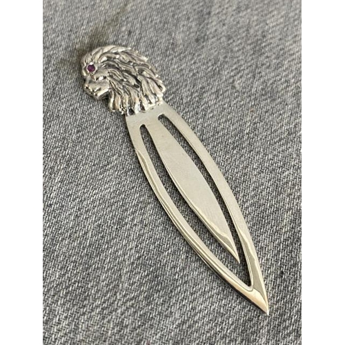 299 - Silver Lion bookmark