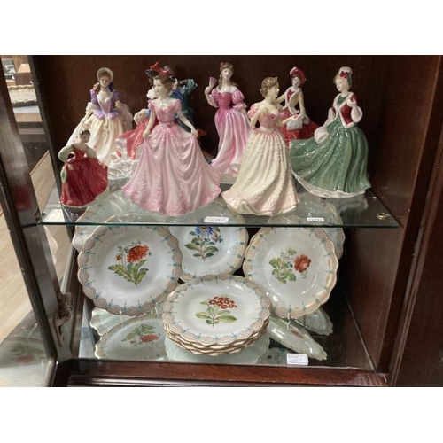 408 - 9 Royal Doulton figurines, HN4243, HN4097, HN4042, HN2434, HN3621, HN3972, HN3975, HN4242 & HN4214 &... 