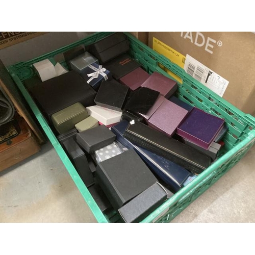 467 - Crate of jewellery boxes