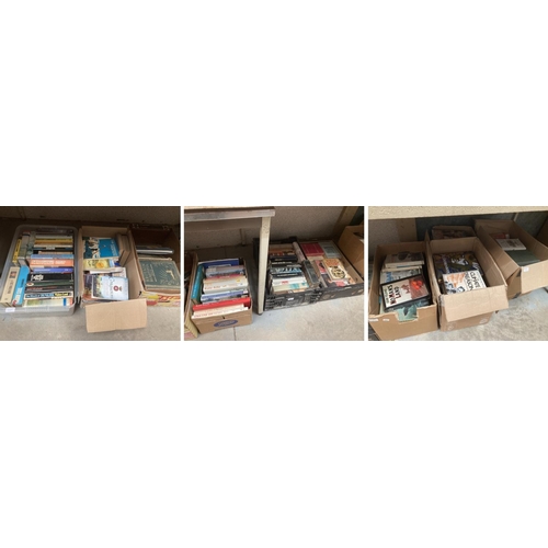 475 - 10 boxes of books relating to war, RAF, Britain etc.