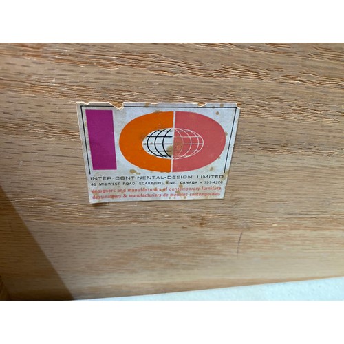 176 - Inter Continental Design Ltd (Canada) mid century teak 5 drawer chest 87H 81W 45D