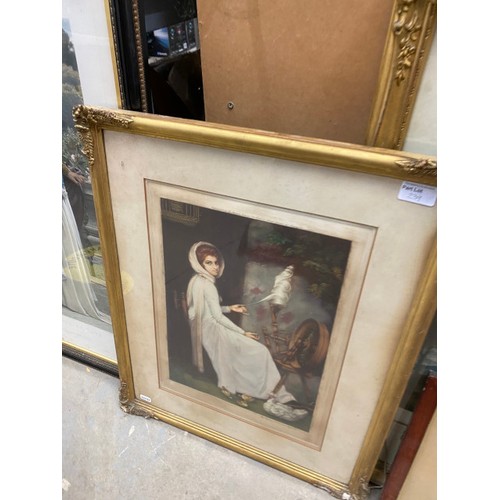 239 - 10 framed pictures inc. lithographs, 