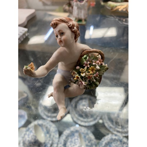 427 - 7 figurines inc. Capodimonte, Chinese, continental etc. (some as seen)