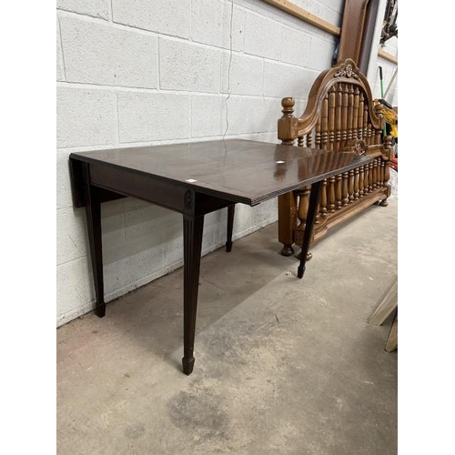 3 - Georgian mahogany Pembroke table 73H 102W 107D