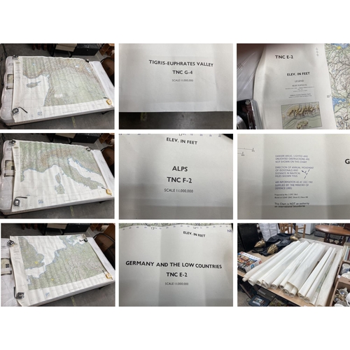 451 - 6 copies each of Ministry of Defence RAF Topographic Navigational Charts (1961-2) of Tigris-Euphrate... 