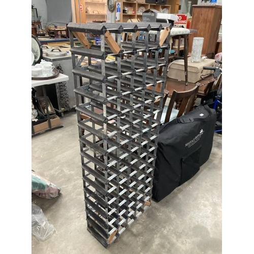 468 - 70 bottle wine rack 137H 51W 22D