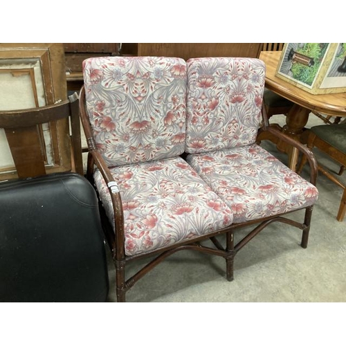 470 - Bamboo framed settee 106W