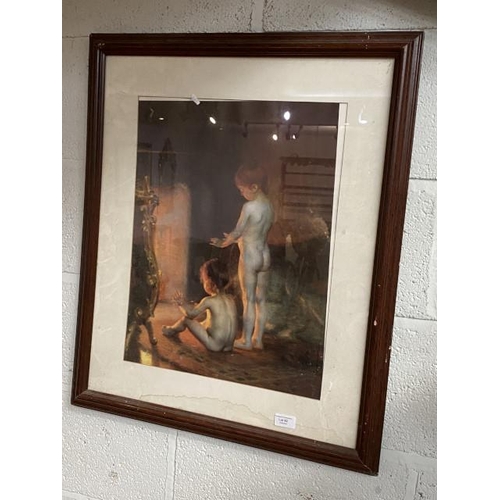 62 - Paul Peel 'After The Bath' framed print 63 x 74cm