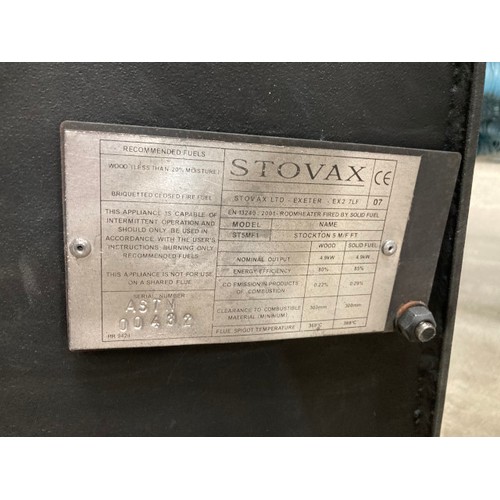 100 - STOVAX ST5MF1 - Stockton 5 multi fuel stove (544H 481W 335D mm)in excellent condition