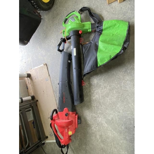 155 - Florabest 3 in 1 electric leaf blower & a Mowerland leaf blower (both in working order)