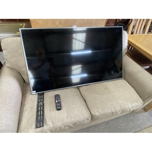 173 - Samsung QE49Q67RAT TV with power lead, remote and wall mount (no stand)