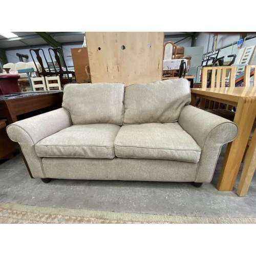 176 - Laura Ashley oatmeal chenille settee 160W