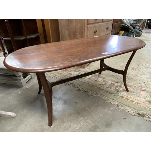 193 - Ercol Windsor 1063 elm coffee table 48H 114W 58D