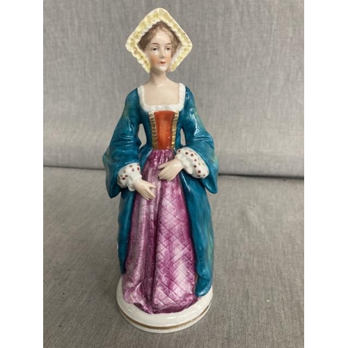 480 - Chelsea Porcelain figurine. Jane Seymour (21cm high)