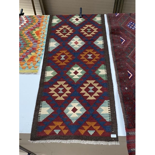 72 - Maimana Kilim runner 214 x 69cm