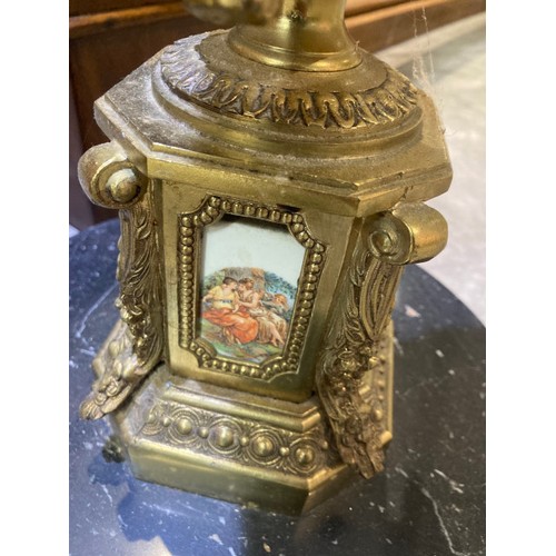 43 - 20th century brass Putti standard lamp 150H