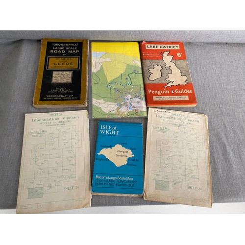 428 - Box of OS maps inc. Army/Air maps, RAF Scotland south west sheet 2, RAF England, North Wales, Rapide... 