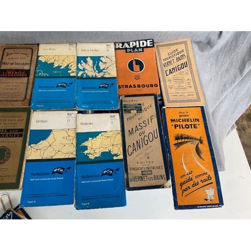 428 - Box of OS maps inc. Army/Air maps, RAF Scotland south west sheet 2, RAF England, North Wales, Rapide... 