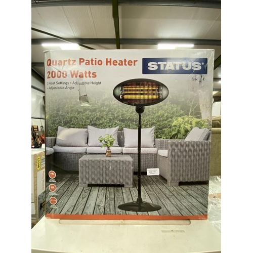 143 - Status quartz patio heater 2000W (new)