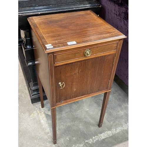 90 - Georgian mahogany night stand 76H 41W 37D