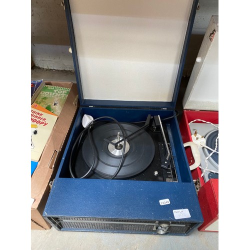 495 - 3 turntables inc. 2 Fidelity & Garrard Black Box (all sold as seen), box of books etc.