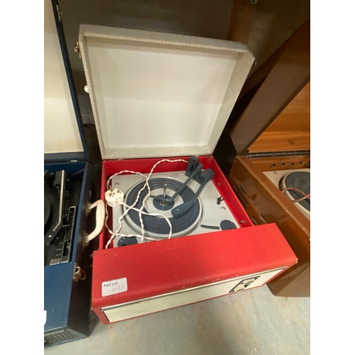 495 - 3 turntables inc. 2 Fidelity & Garrard Black Box (all sold as seen), box of books etc.