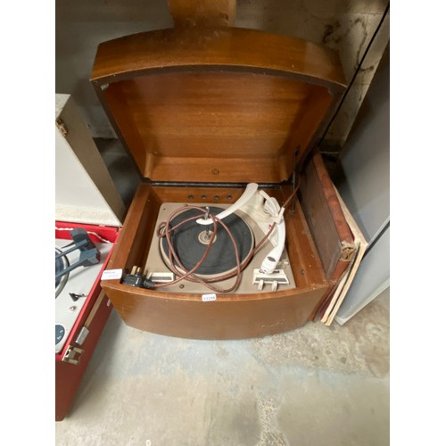 495 - 3 turntables inc. 2 Fidelity & Garrard Black Box (all sold as seen), box of books etc.