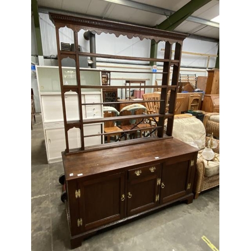 119 - Georgian oak dresser 203H 150W 56D