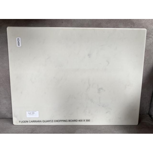 141 - Fugen Carrara quartz chopping board 400 x 300mm