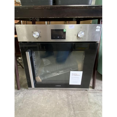 160 - Integrated ‘Lamona’ single electric oven 59H 59W 56D