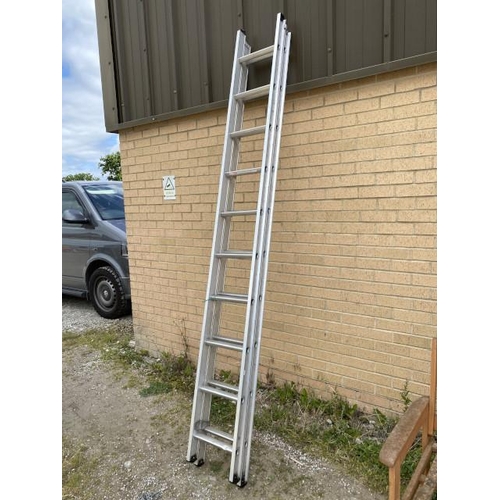 225 - 2.86M - 5.02M domestic double extension ladder