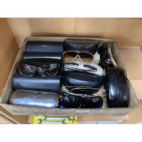 283 - Box of sunglasses & cases