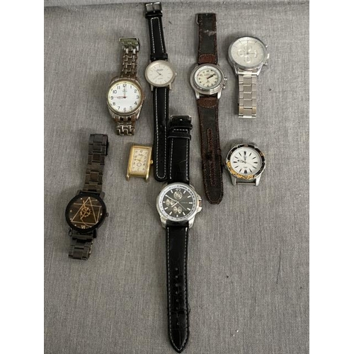 345 - 8 watches inc. Times Indiglo, Citron, Timex Expedition, Sekonda Trident, Reflex etc. (sold as seen)