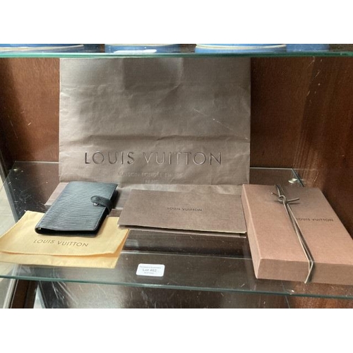 402 - Louis Vuitton RECH.14.AF.PM.AGENDA.SEM in black with dust bag, box, carry bag and proof of purchase ... 