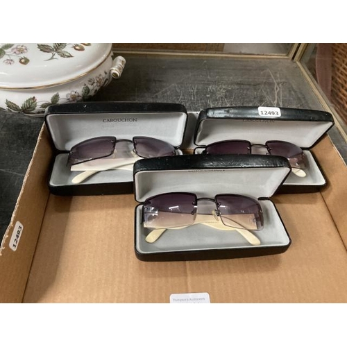 424 - 3 cased pairs of Cabouchon sunglasses 56-19-130