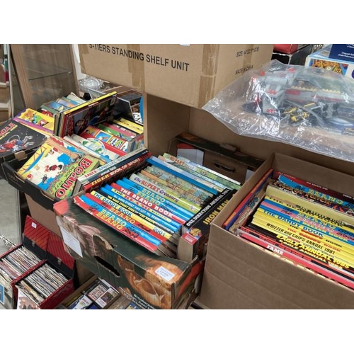 429 - 4 boxes of annuals inc. Beano, Dandy, Rupert, Whizzer & Chips, Sparky, Viz, Tiger, Eagle etc.