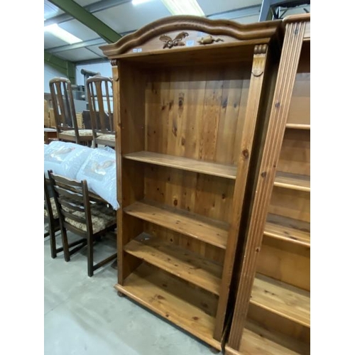 102 - Pine bookcase 184H 94W 37D