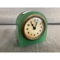 Art Deco uranium glass table clock