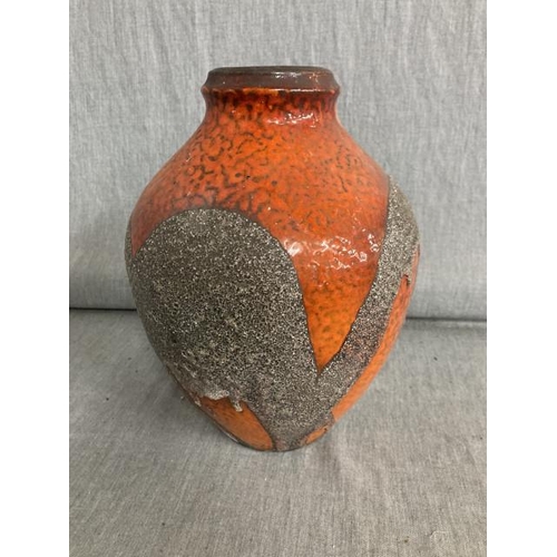 383 - West German art studio pottery vase 26H