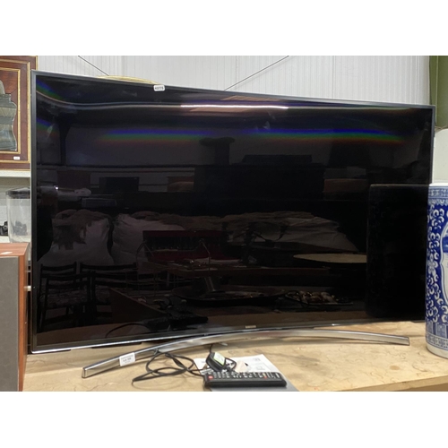 399 - Samsung UE48H8000ST TV with power lead, remote & manual