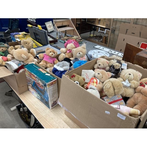 437 - 3 boxes of soft toys including Forever Friends Bears, Birthday Bears, Bears from the Past, Andrew Br... 