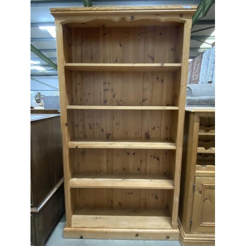 58 - Pine bookcase 183H 101W 26D