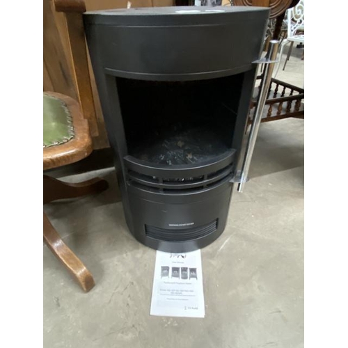 73 - Fox Hunter ND-189 fireplace heater 65H 41cm diameter with manual