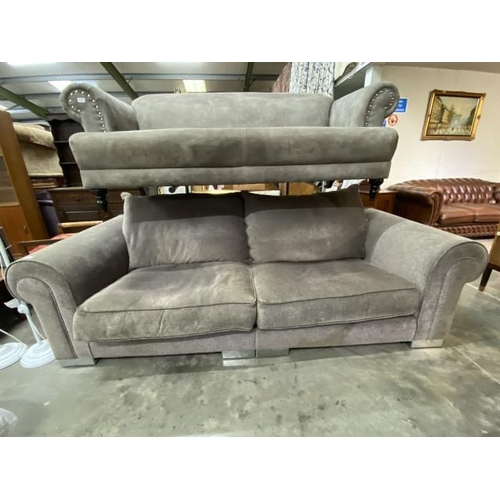 88 - Michael Tyler Furniture Ltd settee, upholstered in grey 230W