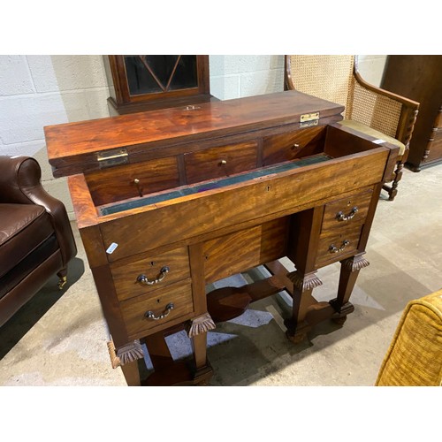 127 - Antique Dutch walnut Secretaire 80H 95W 58D