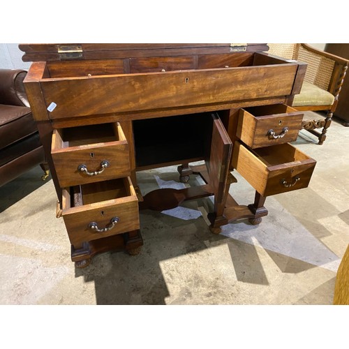 127 - Antique Dutch walnut Secretaire 80H 95W 58D