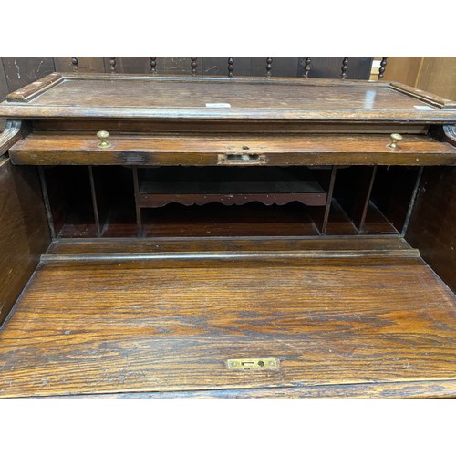 138 - Antique oak roll top desk 105H 76W 58D (AS FOUND)