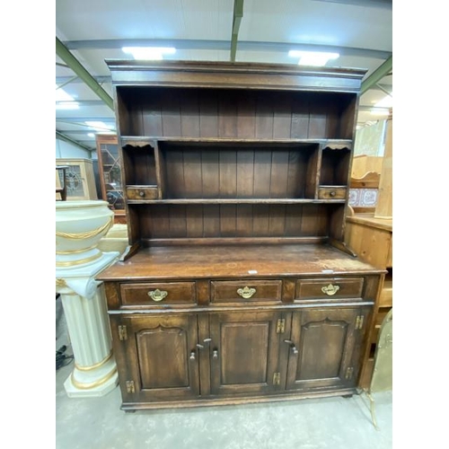 126 - Titchmarsh & Goodwin style country oak dresser 184H 138W 45D