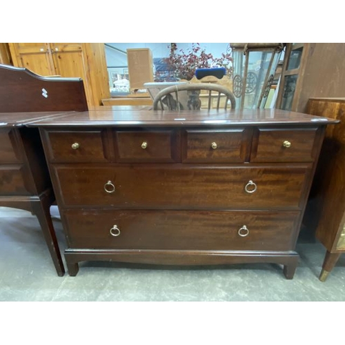 169 - Stag Minstrel mahogany multi drawer chest 72H 106W 46D