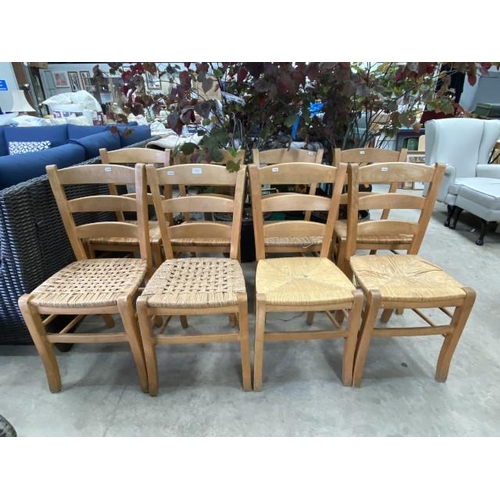 221 - 8 beech Van Gogh kitchen chairs